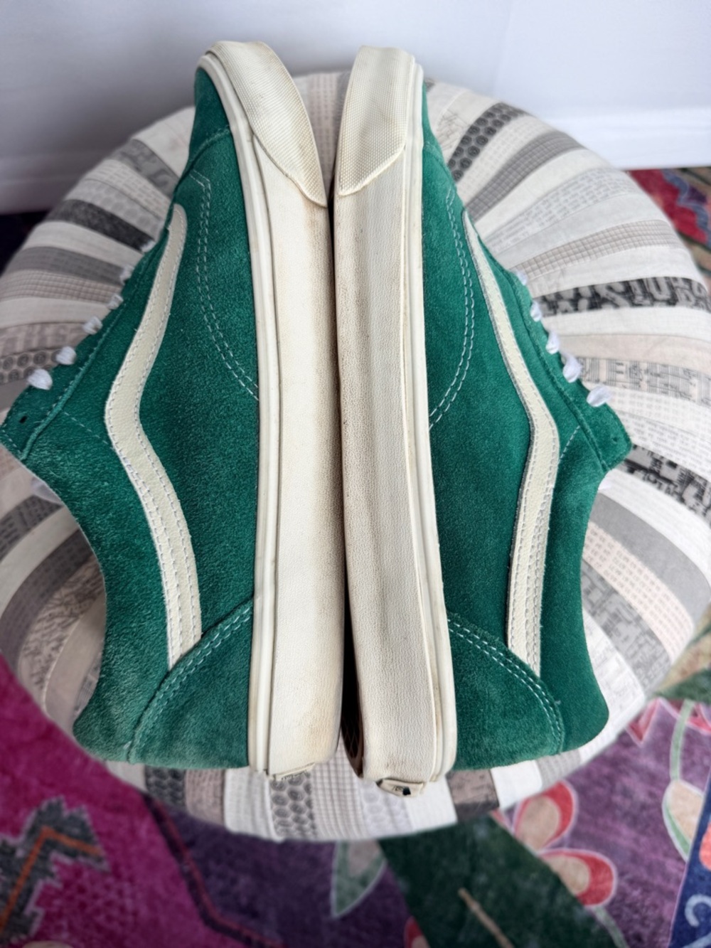 Vans Old Skool Green Suede Sneakers Men’s Size 12 – Classic Skate Style